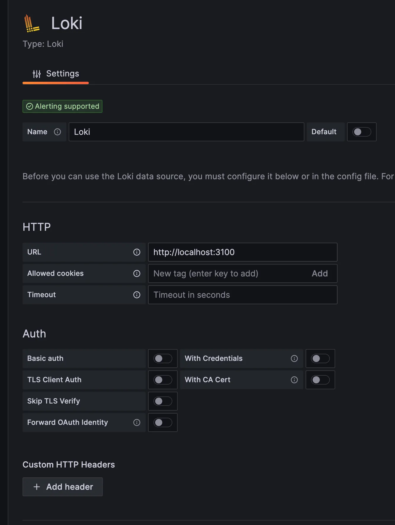 config grafana